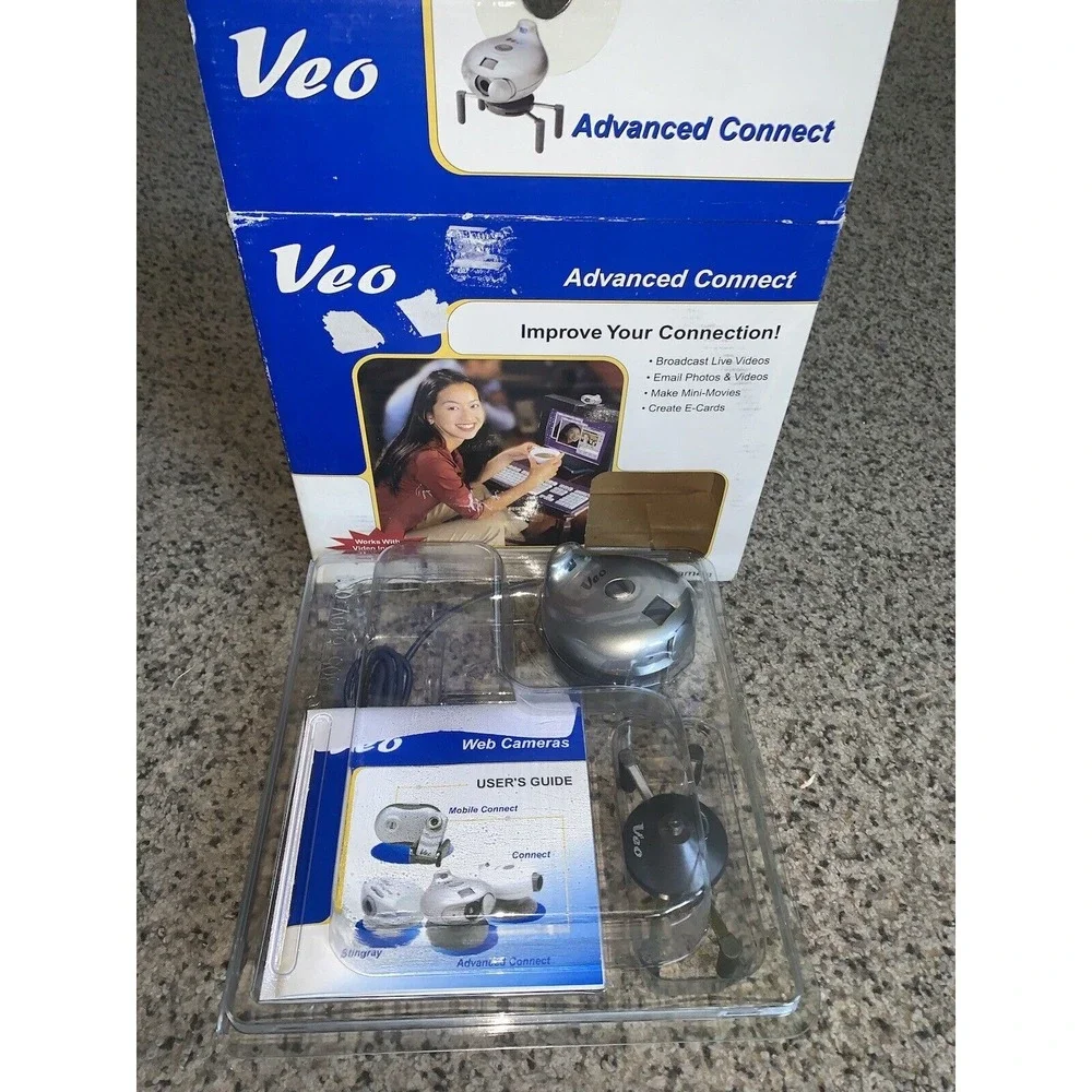 Vintage 1990's Veo Connect Web Camera-Webcam - New In Open Box -Easy Set Up